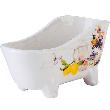 Подставка для губки 170мл 12х6х6,2см Утренняя свежесть доломит LR (60188)