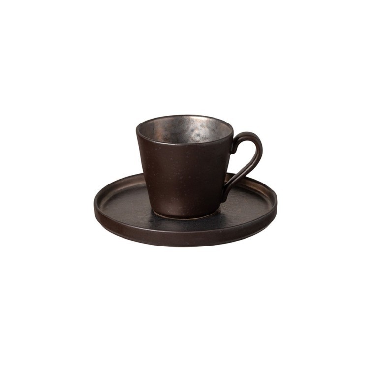 Кофейная пара LOCS03-MTL(LOCS03-00219C), керамика, Metal, Costa Nova