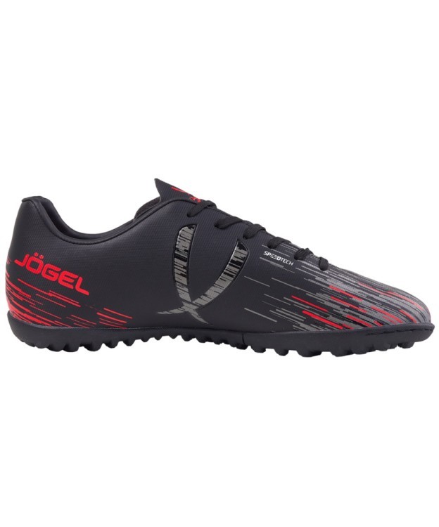 БЕЗ УПАКОВКИ Бутсы многошиповые JÖGEL Rapido TF Black/grey (2131923) БЕЗ УПАКОВКИ Бутсы многошиповые JÖGEL Rapido TF Black/grey (2131923)