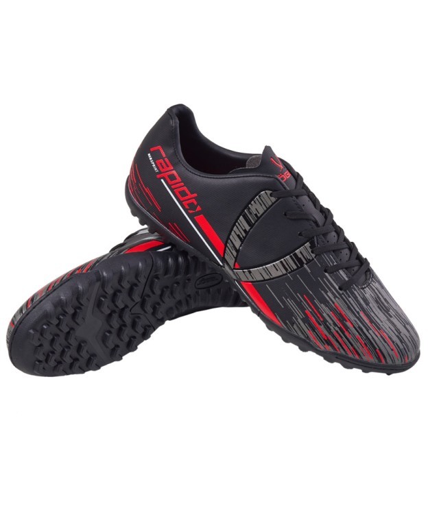 БЕЗ УПАКОВКИ Бутсы многошиповые JÖGEL Rapido TF Black/grey (2131923) БЕЗ УПАКОВКИ Бутсы многошиповые JÖGEL Rapido TF Black/grey (2131923)