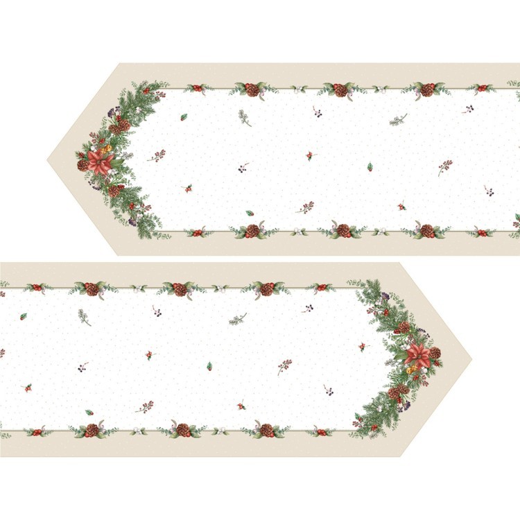 Дорожка на стол 45х400 cm  "celebration", цвет: бежевый, tm lefard, полиэстер 100% (986-001-33) 