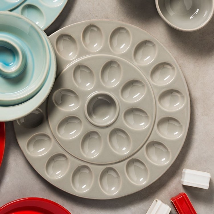 Тарелка EG341-GRY(WWD341-01905A), 33.9, керамика, grey, CASAFINA BY COSTA NOVA