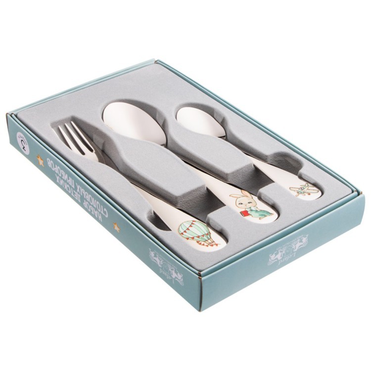 Набор детских столовых приборов lefard "мой зайчик" 3 пр. Lefard (1000-032)