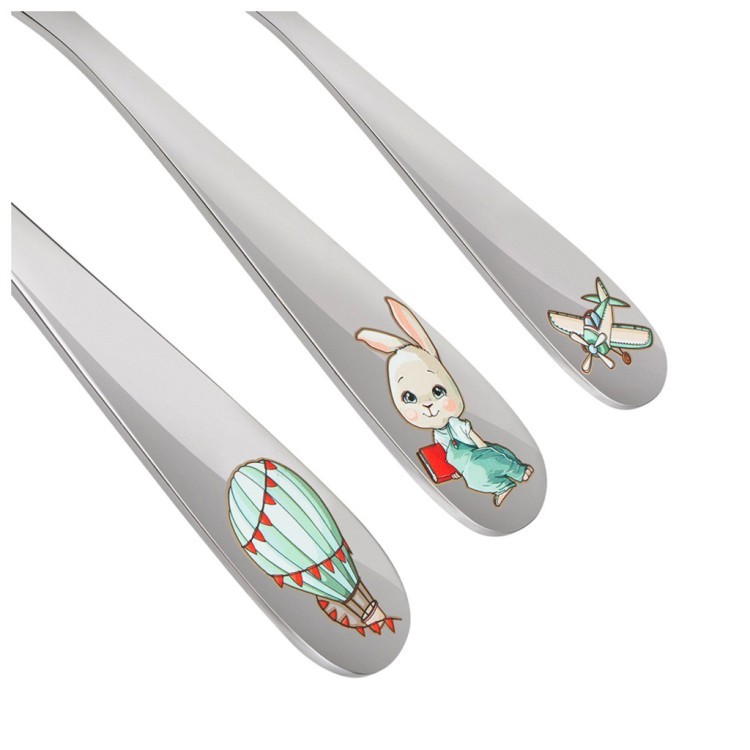 Набор детских столовых приборов lefard "мой зайчик" 3 пр. Lefard (1000-032)