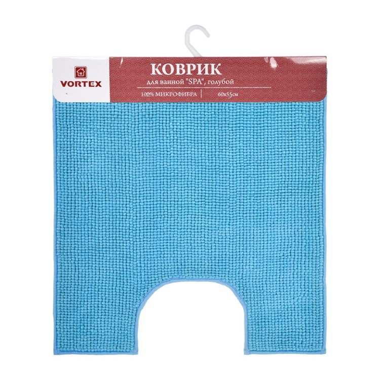 Коврик для туалета Vortex Spa 60х55 см голубой 24267 (72546) Коврик для туалета Vortex Spa 60х55 см голубой 24267 (72546)
