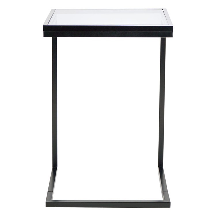 Столик кофейный gabbrini, 39х39х58 см, темное стекло (73280)