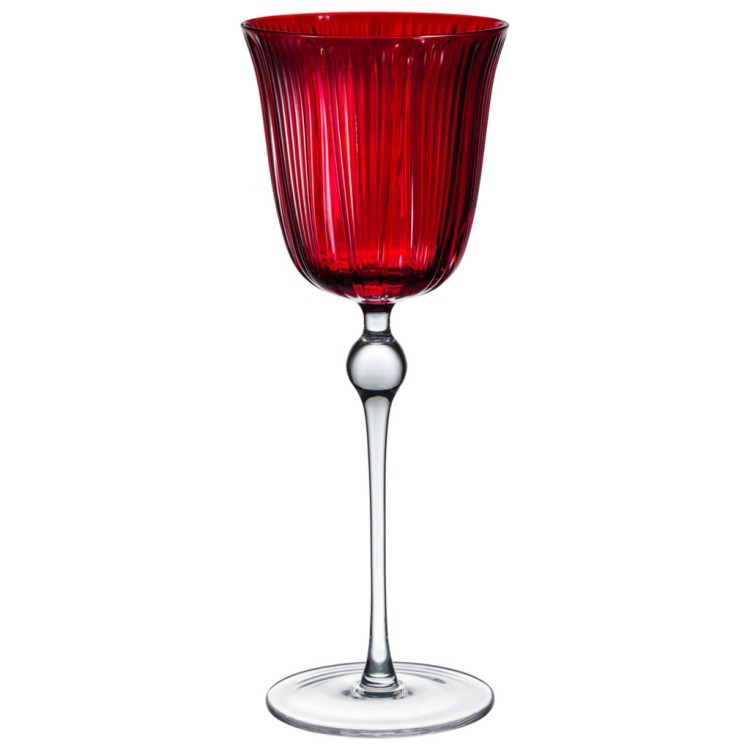 Набор бокалов для вина "red velvet" с ленточками, 2 шт/300 мл Lefard (687-062)
