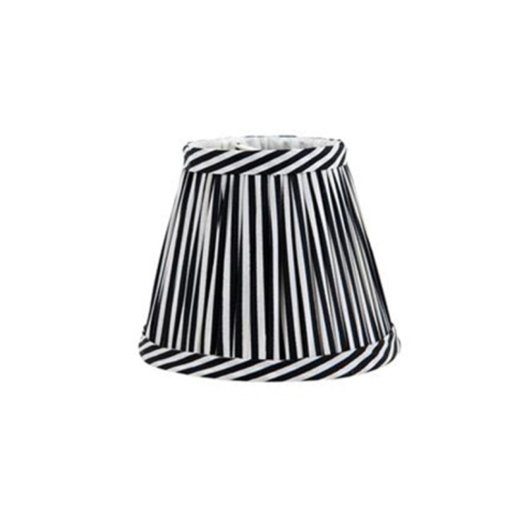 Абажур 107210, металл, текстиль, Black white, ROOMERS FURNITURE