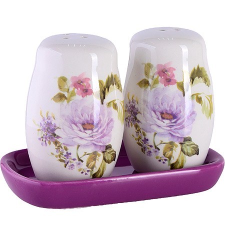 Набор для специй на подставке 3пр Очарование доломит LR (60239)