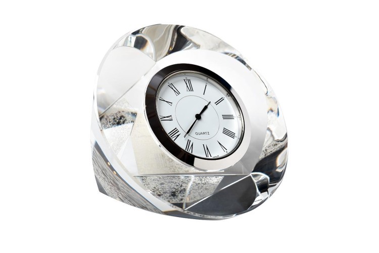 Часы настольные, 10*10*4 см. цвет серебряный (TT-00001658)