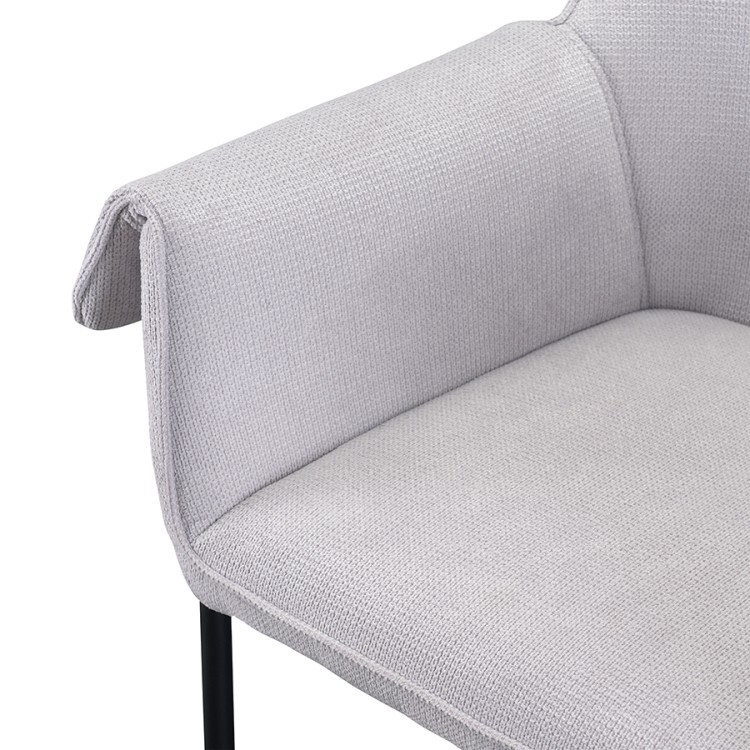 Стул aline, шенилл, светло-серый (74016)