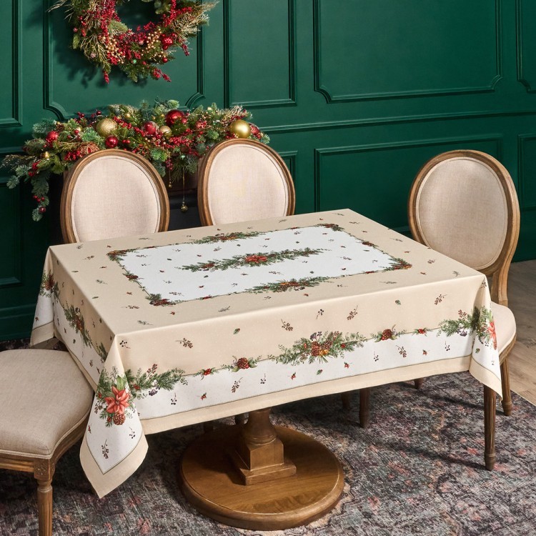 Скатерть "celebration" 140х180см ,бежевый, 100% хлопок с пропиткой,твил,горох Lefard (850-734-23) Скатерть "celebration" 140х180см ,бежевый, 100% хлопок с пропиткой,твил,горох Lefard (850-734-23)