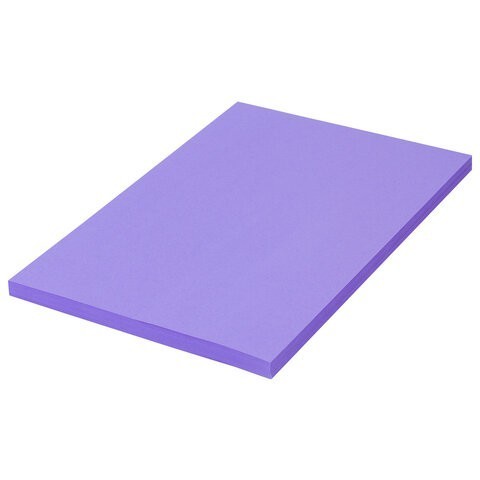 Бумага цветная для принтера Brauberg А4 80 г/м2 100 листов фиолетовая 112456 (3) (85741)