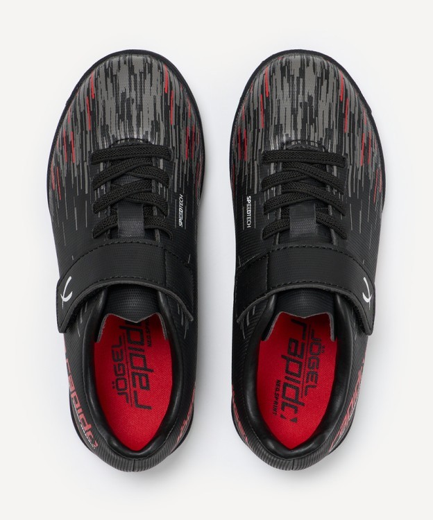 БЕЗ УПАКОВКИ Бутсы многошиповые JÖGEL Rapido TF Black/grey, детский (2134133) БЕЗ УПАКОВКИ Бутсы многошиповые JÖGEL Rapido TF Black/grey, детский (2134133)