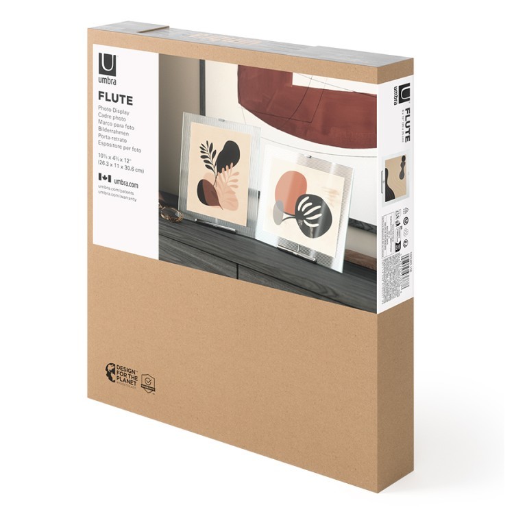 Фоторамка flute, 26х30 см, хром (79974)