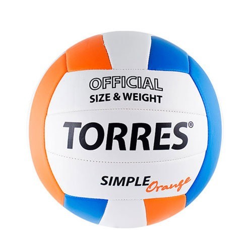 Мяч волейбольный Torres Simple Orange V30125 р.5 (59489)