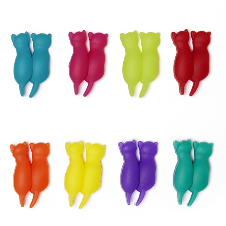 Маркеры для бокалов rainbow cat 8 шт (71701)