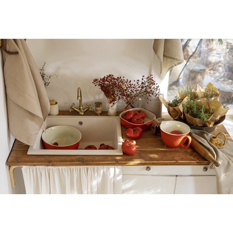 Набор из двух вафельных полотенец изо льна бежевого цвета из коллекции essential, 50х70 см (73590)