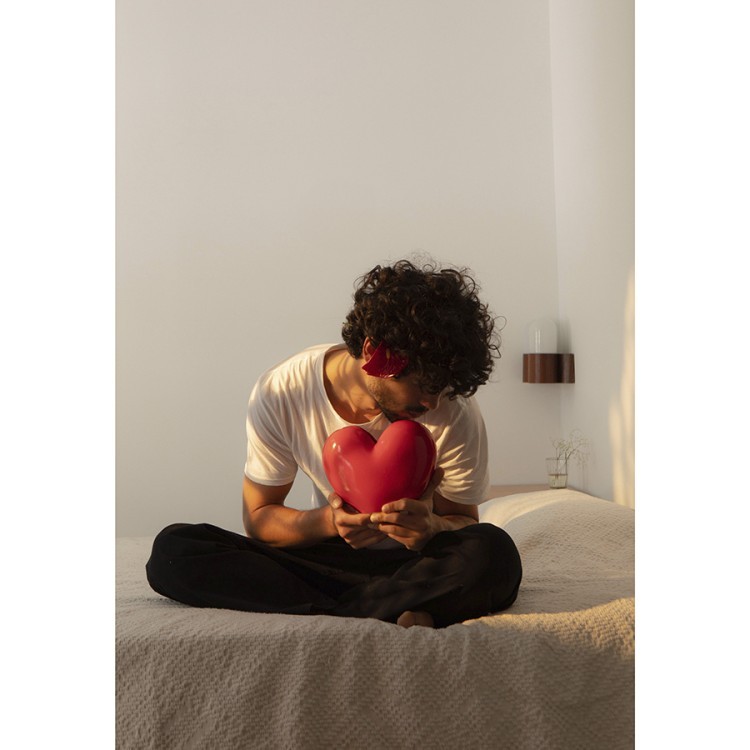 Ваза для цветов love, 15,5 см, красная (77305) Ваза для цветов love, 15,5 см, красная (77305)