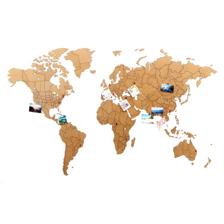 Пазл «Карта мира» коричневая  150х90 см new (58634)