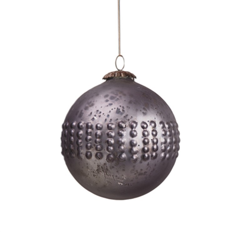 Новогодняя игрушка SAK 1624, 13, стекло, Antique grey, RESTORATION HARDWARE