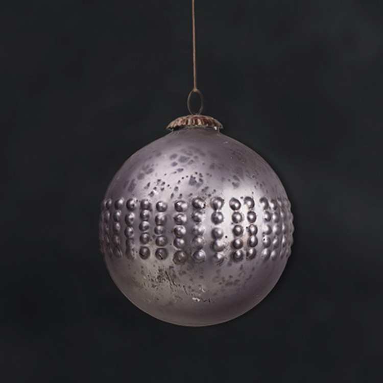 Новогодняя игрушка SAK 1624, 13, стекло, Antique grey, RESTORATION HARDWARE