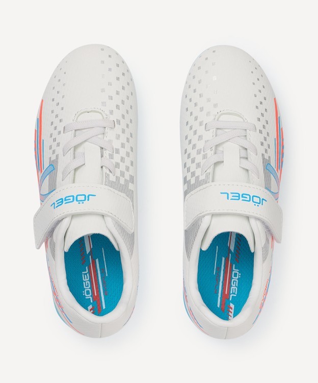 Бутсы футбольные JOGEL Evofly FG Talant White/blue, детский (2118058)