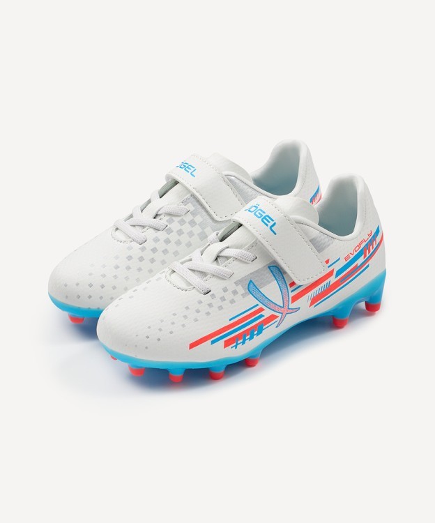 Бутсы футбольные JOGEL Evofly FG Talant White/blue, детский (2118058)