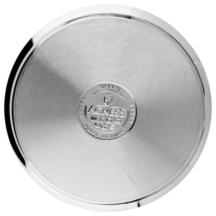 Кастрюля  agness нержавеющая сталь, 16.5 л,  диаметр=32 см. высота=22 см. Agness (936-103)