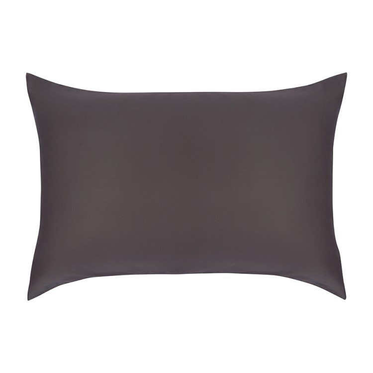 Комплект постельного белья из премиального сатина темно-серого цвета из коллекции essential, 200х220 см (78459)