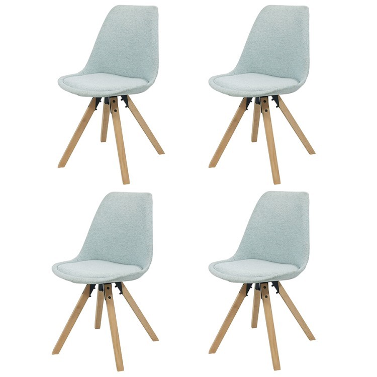 Набор из 4 стульев harvy, шенилл, светло-серые (74199)