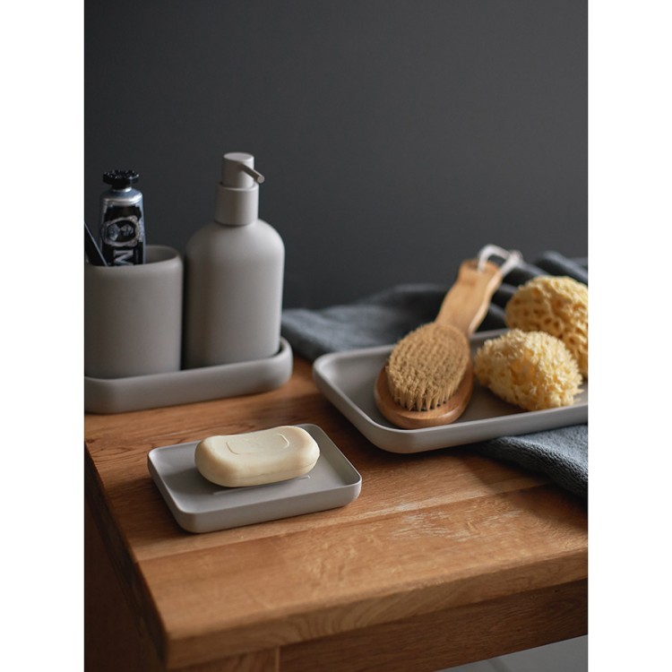 Стакан для зубных щеток slim, светло-серый (78884) Стакан для зубных щеток slim, светло-серый (78884)