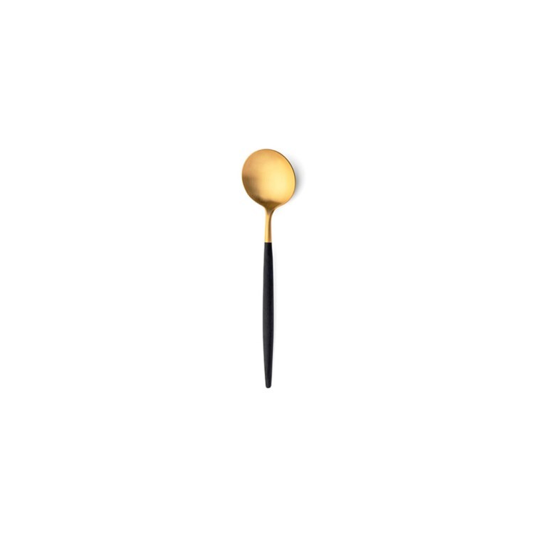 Ложка чайная GO.11GB, нержавеющая сталь 18/10, matte gold/black, CUTIPOL