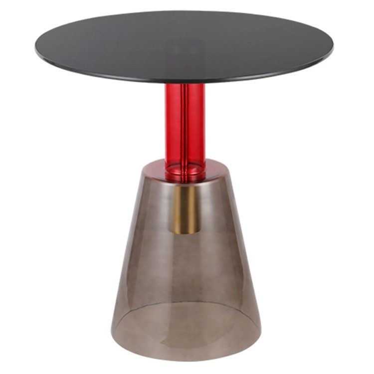 Столик кофейный amalie, D60 см, серый/красный (74247)