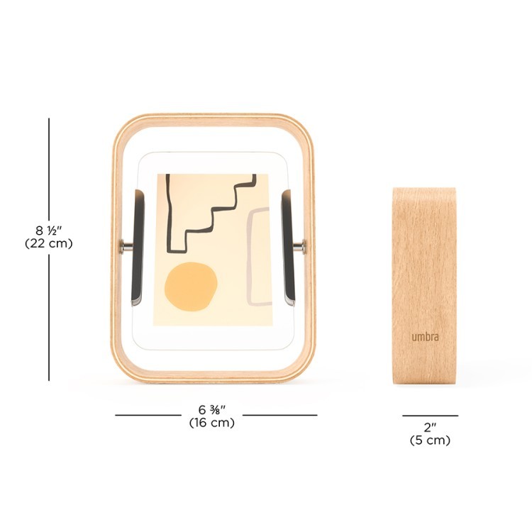 Фоторамка двусторонняя bellwood,16х22 см, натуральное дерево (79975)