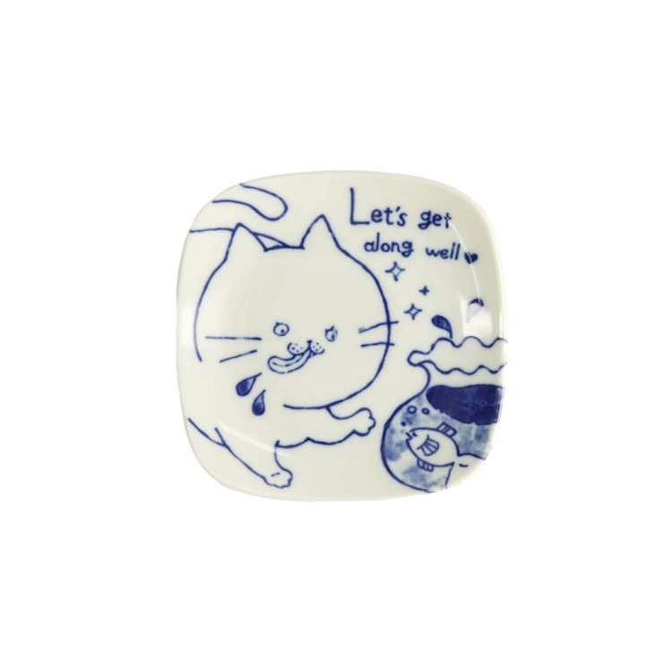 Тарелка 18975, 12.5, фарфор, white, blue, TOKYO DESIGN