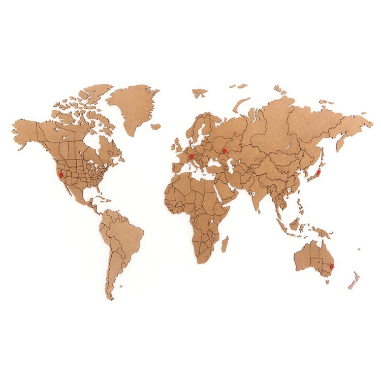 Пазл «Карта мира» коричневая 100х60 см new (58635)