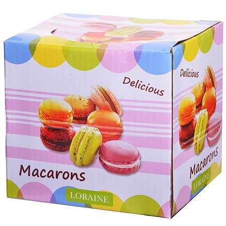 Кружка MACARONS 340 мл с ложкой LR (28474)