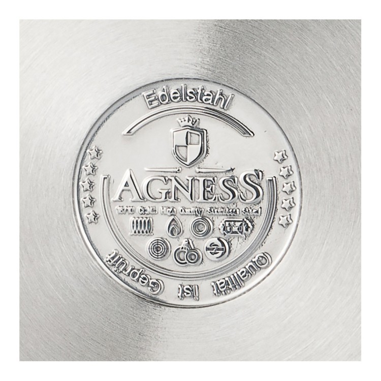 Кастрюля agness professional 28x24 15 л высококачественная нерж сталь 18/10 индукционное дно Agness (936-312) Кастрюля agness professional 28x24 15 л высококачественная нерж сталь 18/10 индукционное дно Agness (936-312)