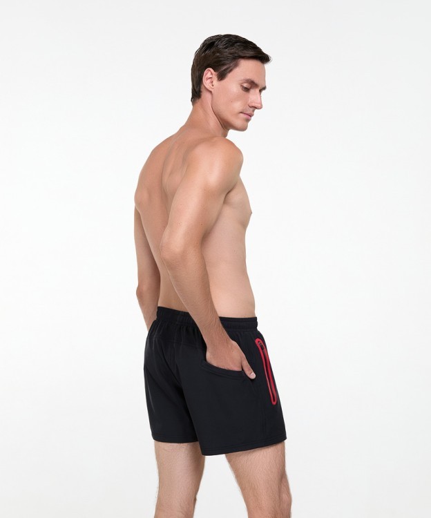 Шорты для плавания 25DEGREES Splash Black/Red, полиэстер (2133328)