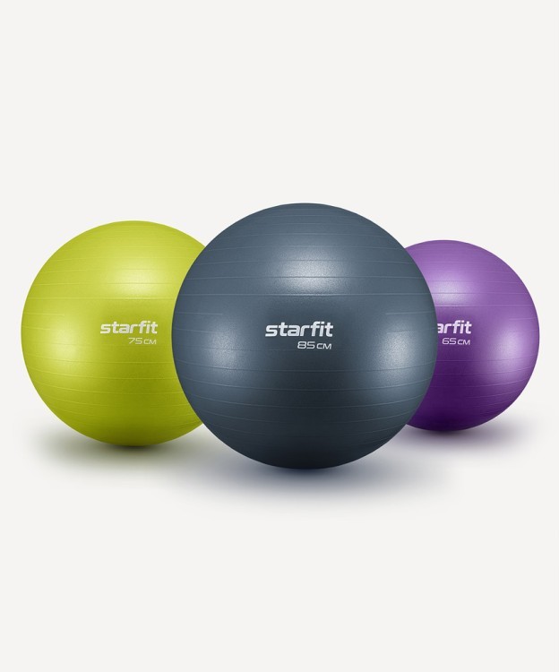 БЕЗ УПАКОВКИ Фитбол STARFIT GB-111 антивзрыв, 1200 гр, с ручным насосом, лаймовый, 75 см (2118380) БЕЗ УПАКОВКИ Фитбол STARFIT GB-111 антивзрыв, 1200 гр, с ручным насосом, лаймовый, 75 см (2118380)