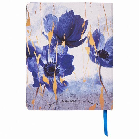 Тетрадь А5 Brauberg Vista Blue Flowers 80 листов клетка 403920 (2) (86277) Тетрадь А5 Brauberg Vista Blue Flowers 80 листов клетка 403920 (2) (86277)