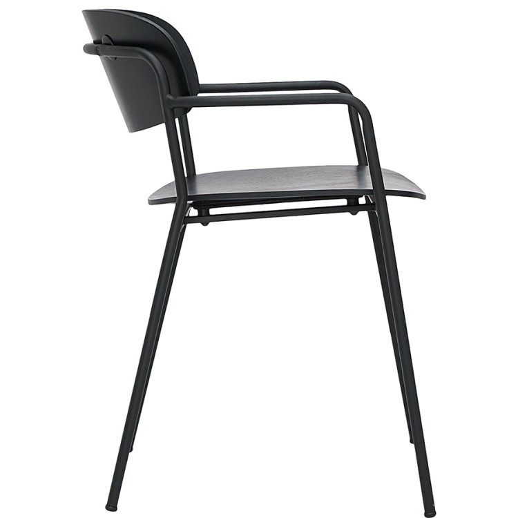 Стул с подлокотниками torfrid, черный (75803) Стул с подлокотниками torfrid, черный (75803)