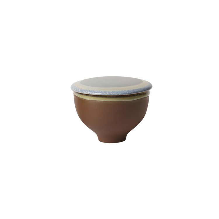 Чаша с крышкой L9286-BA, 12, каменная керамика, Brown, ROOMERS TABLEWARE