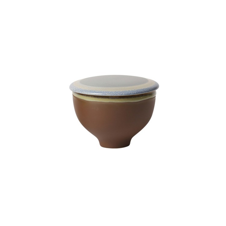 Чаша с крышкой L9286-BA, 12, каменная керамика, Brown, ROOMERS TABLEWARE