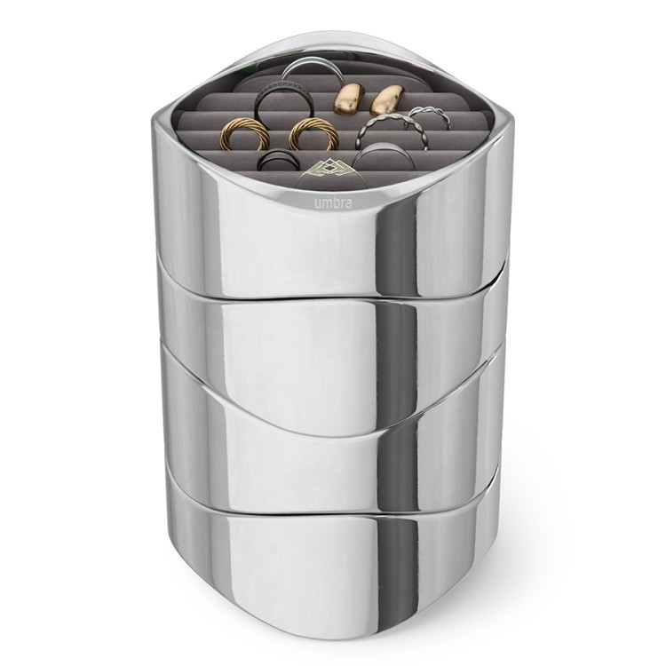 Органайзер для украшений wavy, хром (78714)