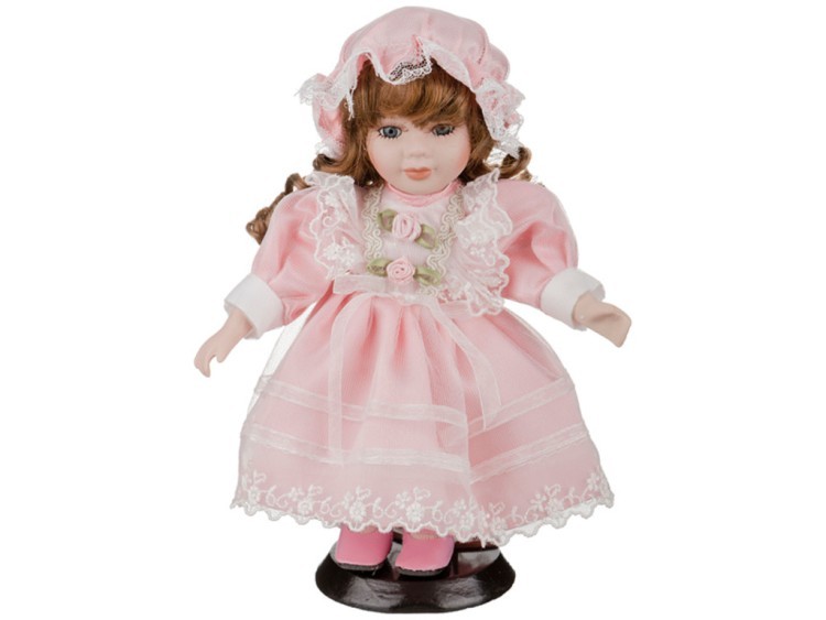 Фарфоровая кукла "кэти" с мягконабивным туловищем высота=23 см. Jiangsu Holly (485-257) 
