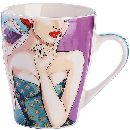 Кружка 340 мл Beauty Woman (мин.4шт)LR (31229)