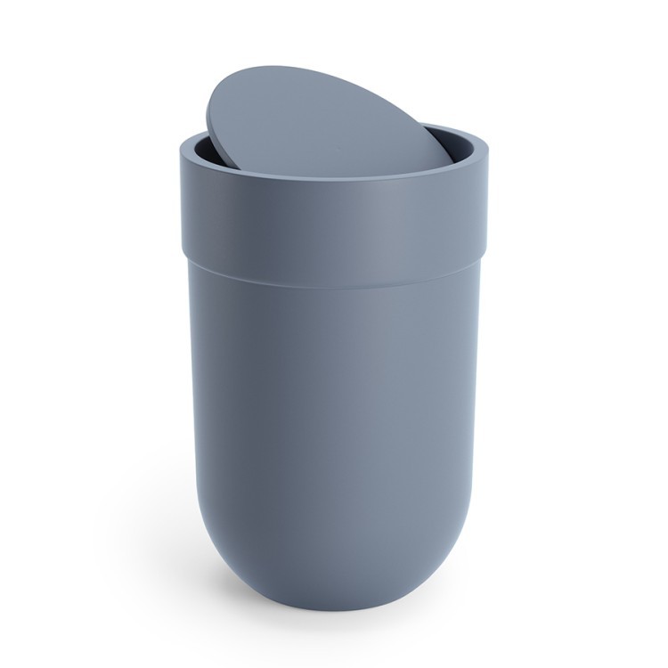 Корзина для мусора с крышкой touch, 6 л, голубая (79968)