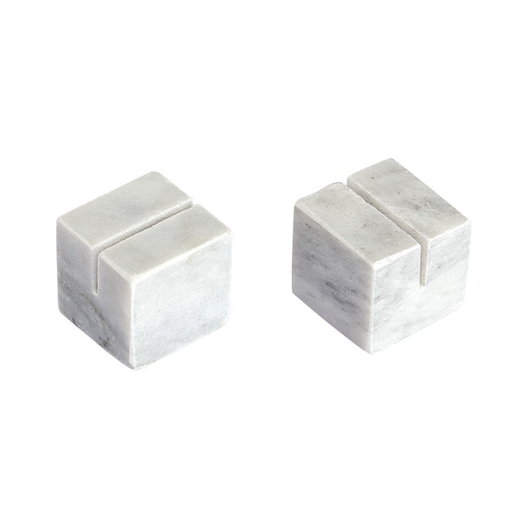 Набор держателей для именных карт marm, белый мрамор, 4 шт. (77555)